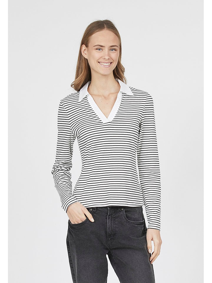 SisterS point Koszulka w kolorze biało-czarnym rozmiar: L