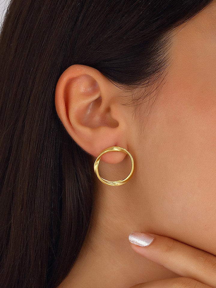 Nakkash Pozłacane kolczyki-wkrętki rozmiar: onesize