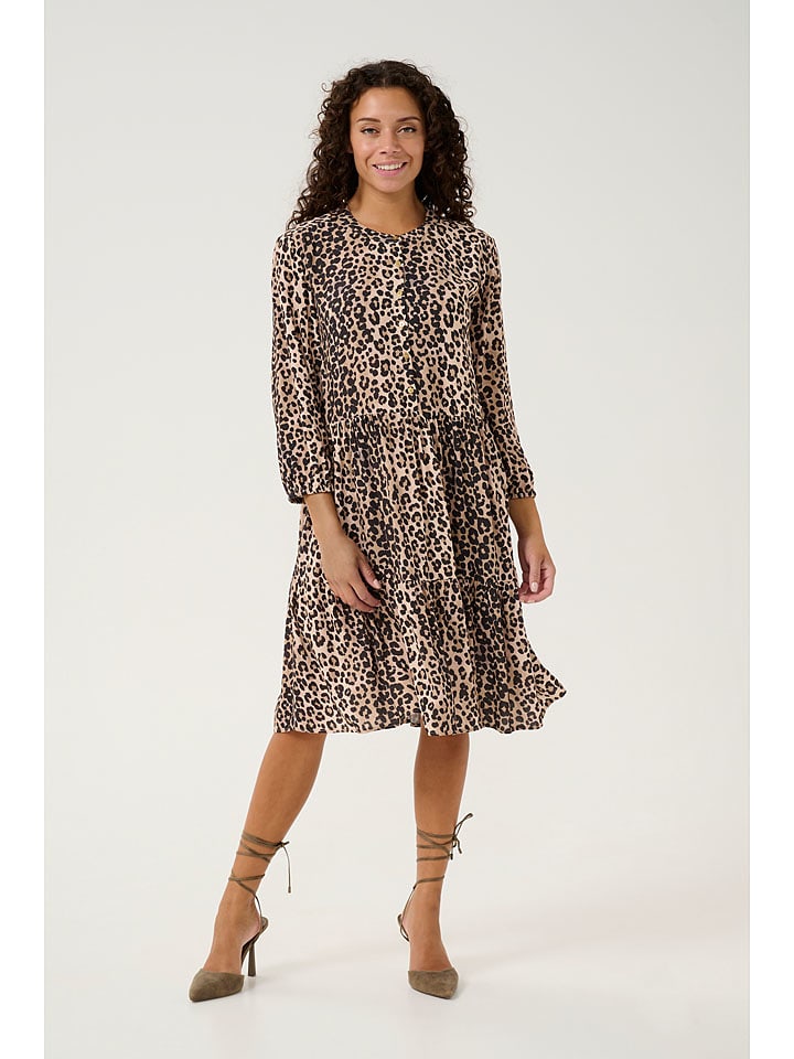 CULTURE Sukienka w kolorze beżowym rozmiar: XXL