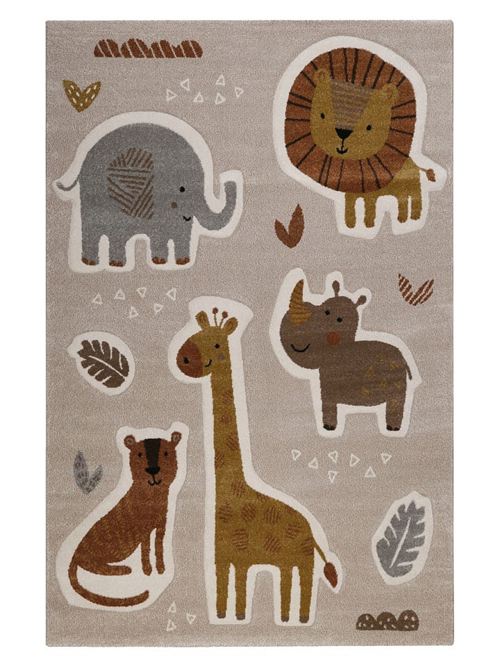 Smart Kids Dywan "Nala & Friends" w kolorze jasnobrązowo-beżowym rozmiar: 120x170 cm