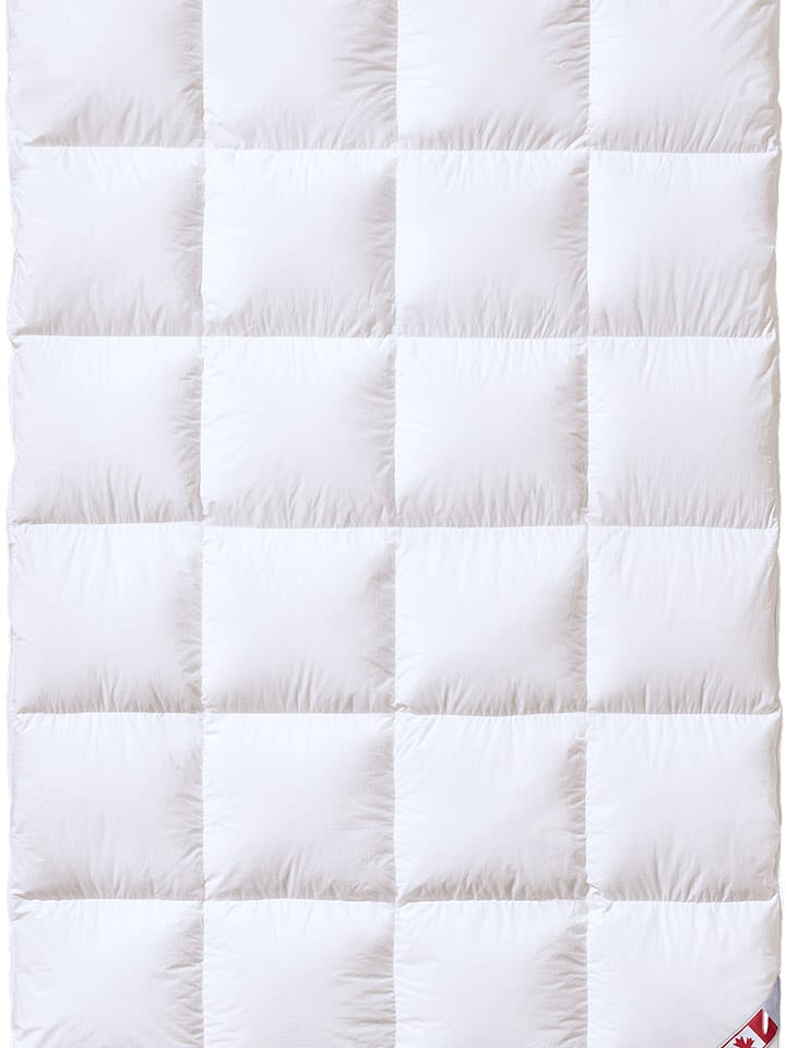 Sanders-Kauffmann Zimowa kołdra puchowa "Canada" w kolorze białym - 200 x 135 cm rozmiar: onesize