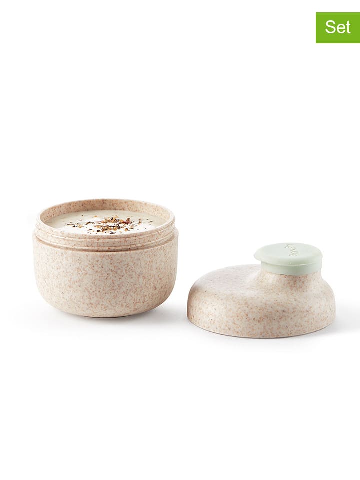 Lekué Pojemnik (2 szt.) "To GoOrganic" w kolorze beżowym na sos rozmiar: onesize