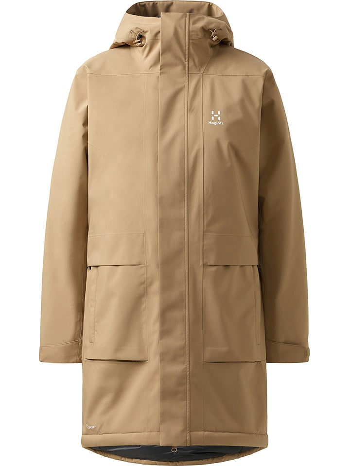 Haglöfs Parka funkcyjna "Salix Proof Mimic II" w kolorze karmelowym rozmiar: XL