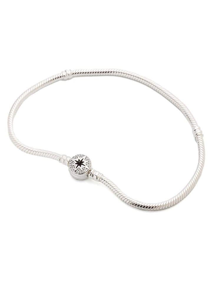 Pandora Srebrna bransoletka z cyrkoniami rozmiar: 16 cm