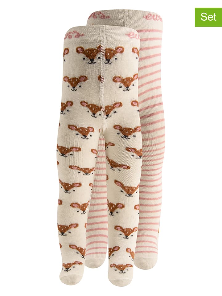 ewers Rajstopy (2 pary) w kolorze beżowym rozmiar: 92