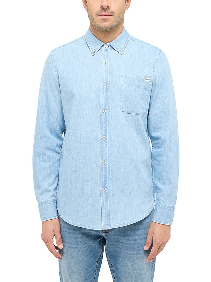 Mustang Koszula dżinsowa w kolorze błękitnym rozmiar: L