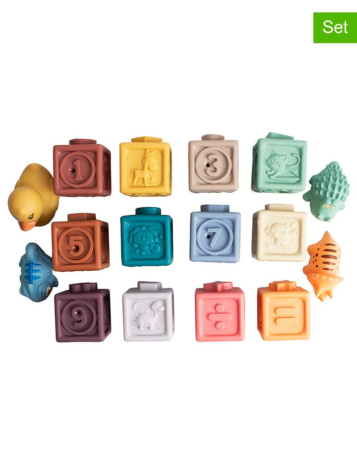 Magni Klocki (16 szt.) ze zwierzętami - 6 m+ rozmiar: onesize