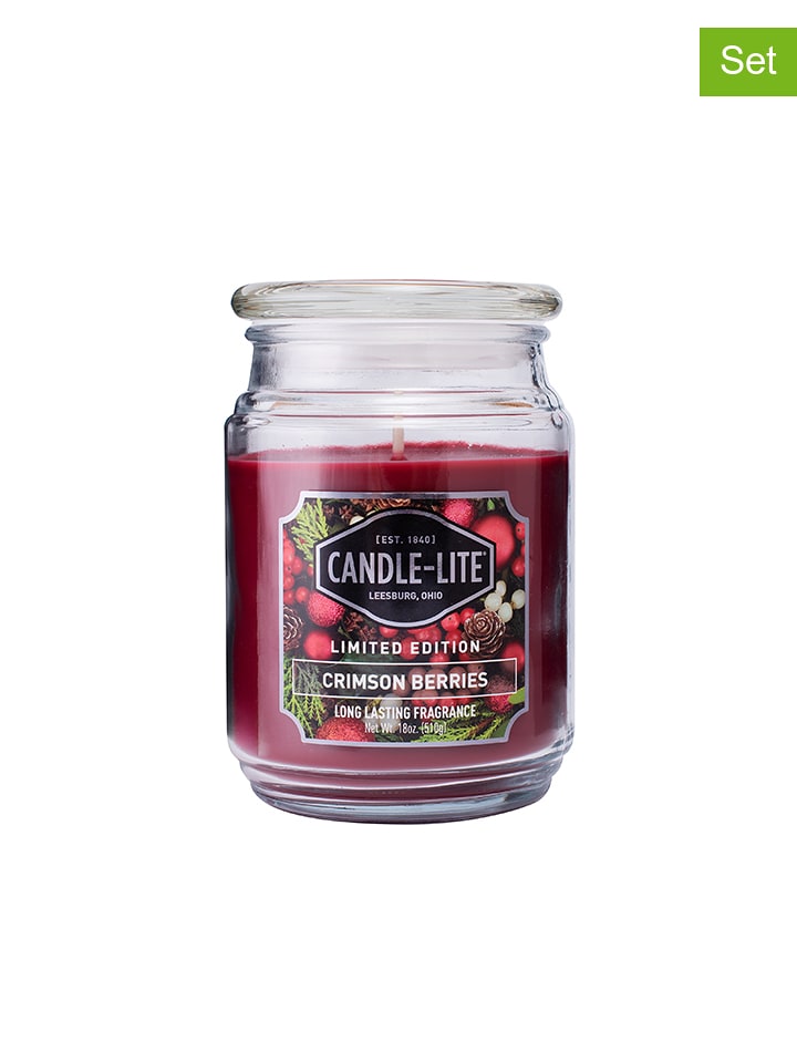 CANDLE-LITE Świece zapachowe (2 szt.) "Crimson Berries" - 2 x 510 g rozmiar: onesize