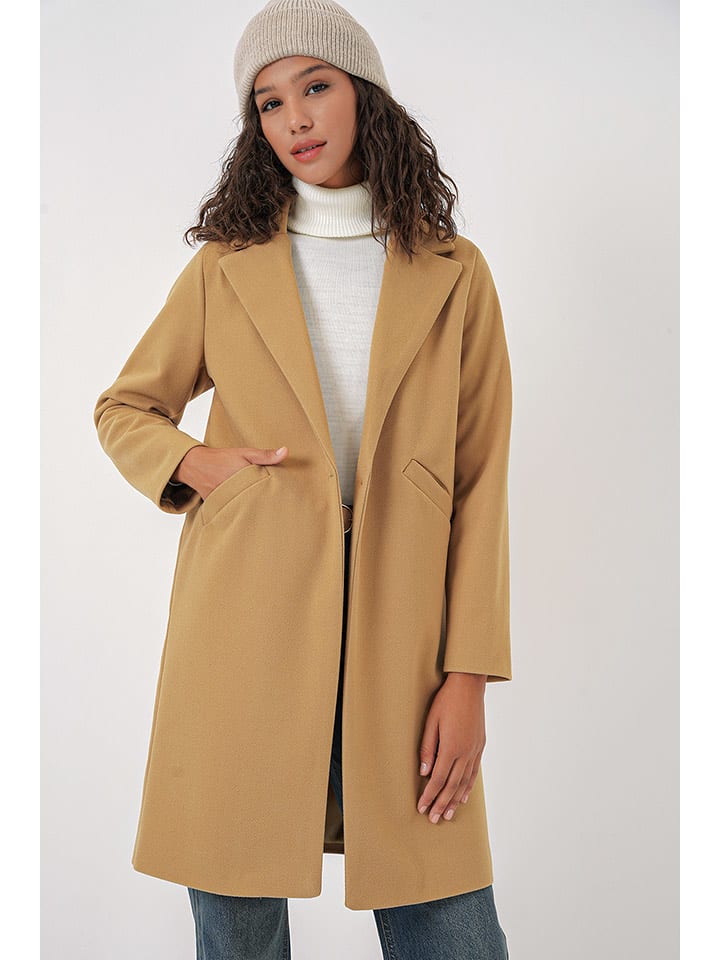 Bigdart Płaszcz przejściowy w kolorze karmelowym rozmiar: 38