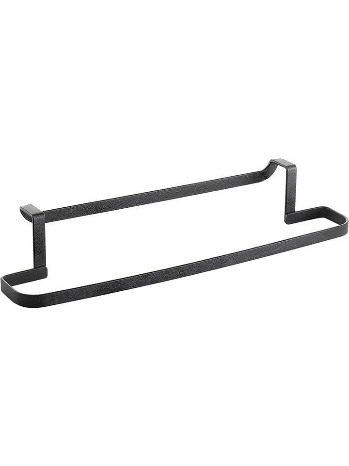 metaltex Uchwyt "Lava" w kolorze czarnym na ściereczki do naczyń - 30 x 8 x 5 cm rozmiar: onesize