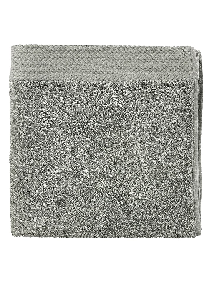 Soft by Perle de Coton Ręcznik "Epo" w kolorze szarym do rąk rozmiar: 50x100 cm