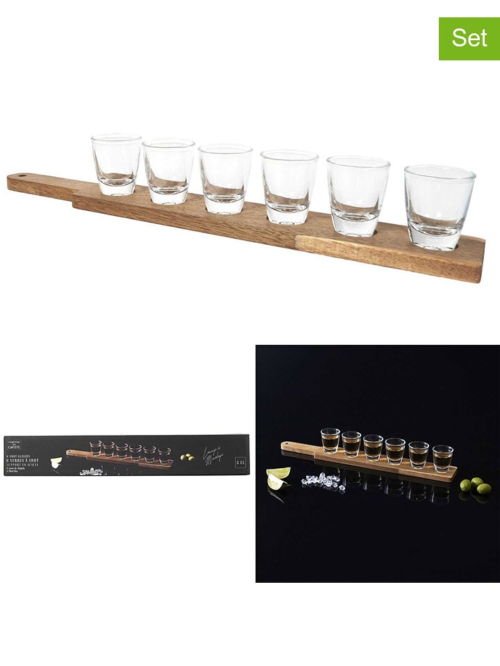 COOK CONCEPT 7-częściowy zestaw w kolorze jasnobrązowym do serwowania rozmiar: onesize