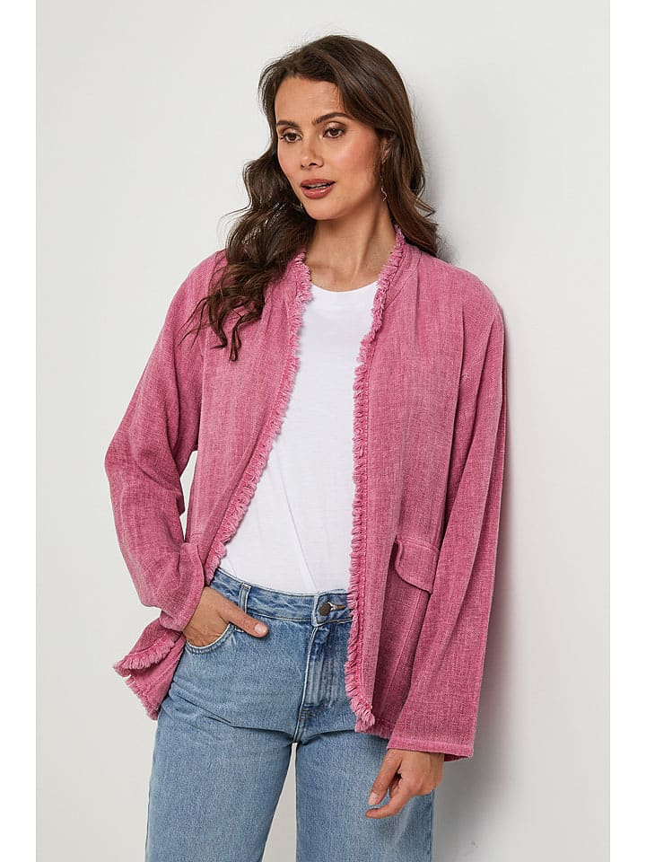Lin Passion Blezer w kolorze różowym rozmiar: 36/38