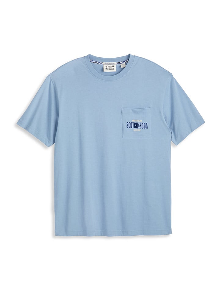 Scotch & Soda Koszulka w kolorze błękitnym rozmiar: XL
