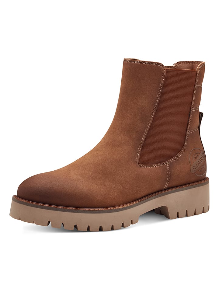 s.Oliver Botki w kolorze jasnobrązowym rozmiar: 38