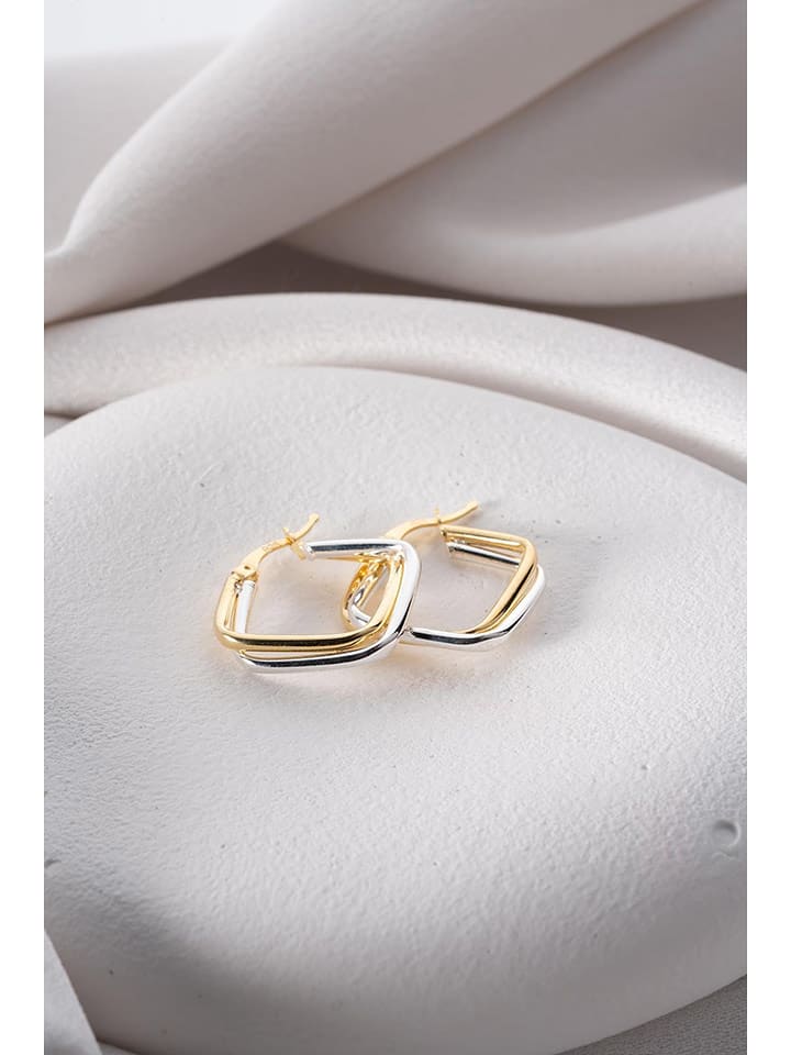 Heliophilia Pozłacane kolczyki-kreole rozmiar: onesize