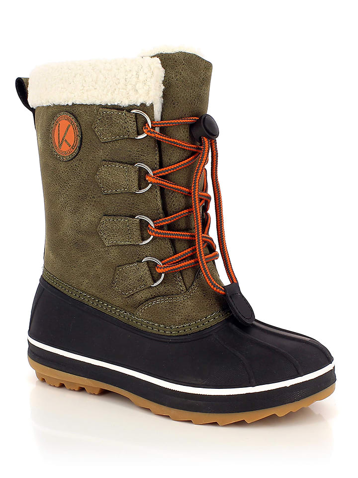 Kimberfeel Kozaki zimowe "Bengal" w kolorze khaki rozmiar: 27