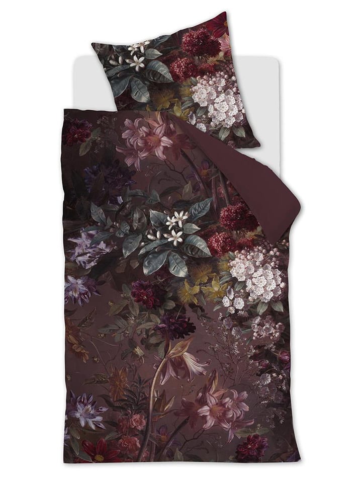Beddinghouse Komplet pościeli satynowej "Splendor" w kolorze bordowym rozmiar: 155x220 cm