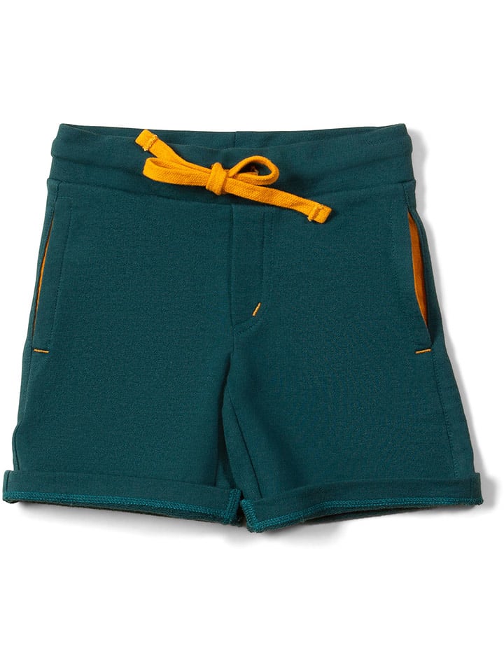 Little Green Radicals Szorty dresowe w kolorze turkusowym rozmiar: 110