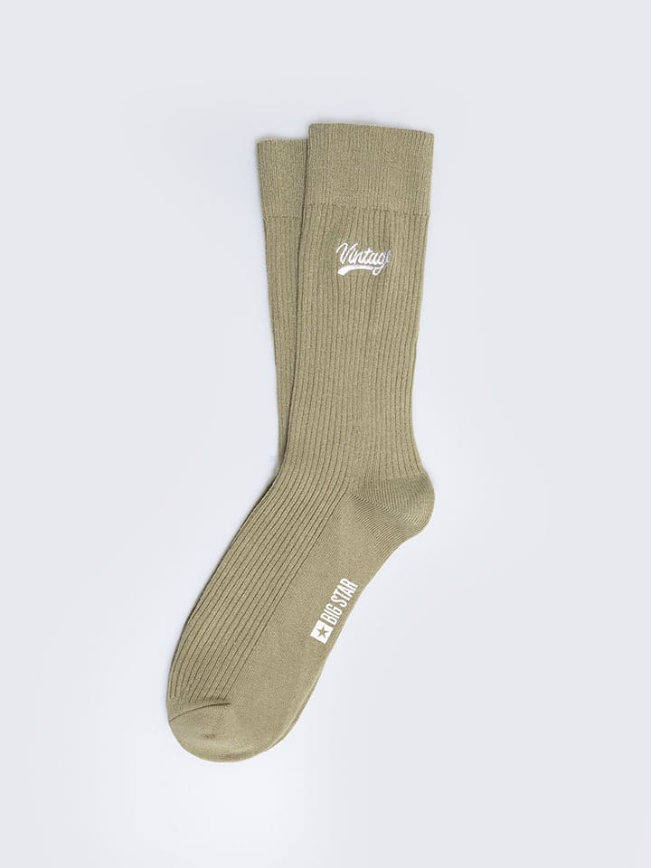 BIG STAR Skarpety w kolorze khaki rozmiar: 39-42