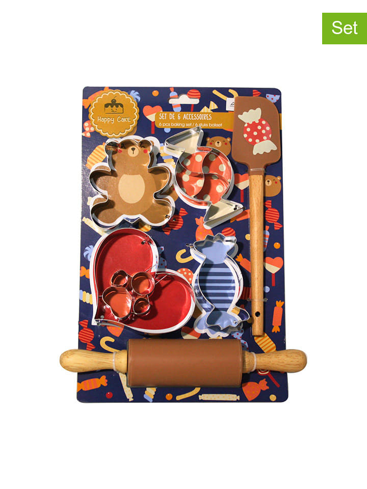 Ard'time 6-częściowy zestaw do pieczenia "Ours" w kolorze brązowym rozmiar: onesize