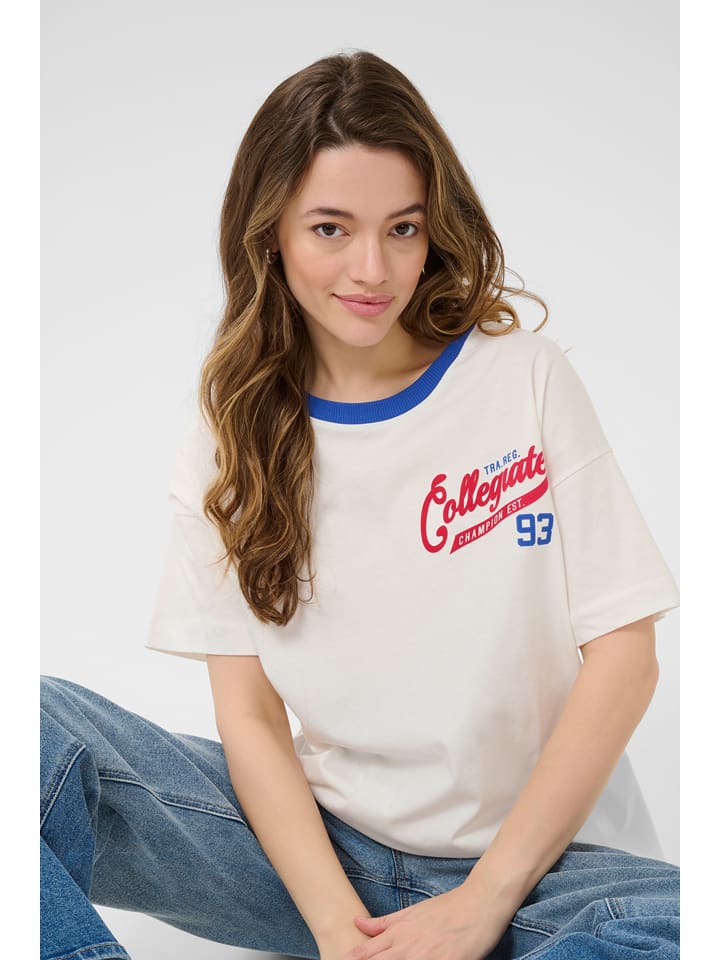 Kaffe Koszulka w kolorze białym rozmiar: XXL