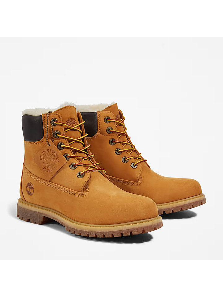 Timberland Skórzane botki "Premium 6" w kolorze jasnobrązowym rozmiar: 40