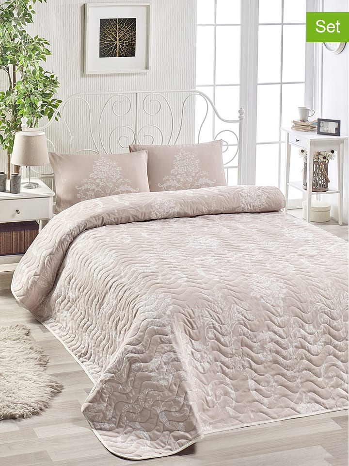 Elizabed 3-częściowy zestaw "Kralice" w kolorze jasnoróżowym rozmiar: 240x220 cm