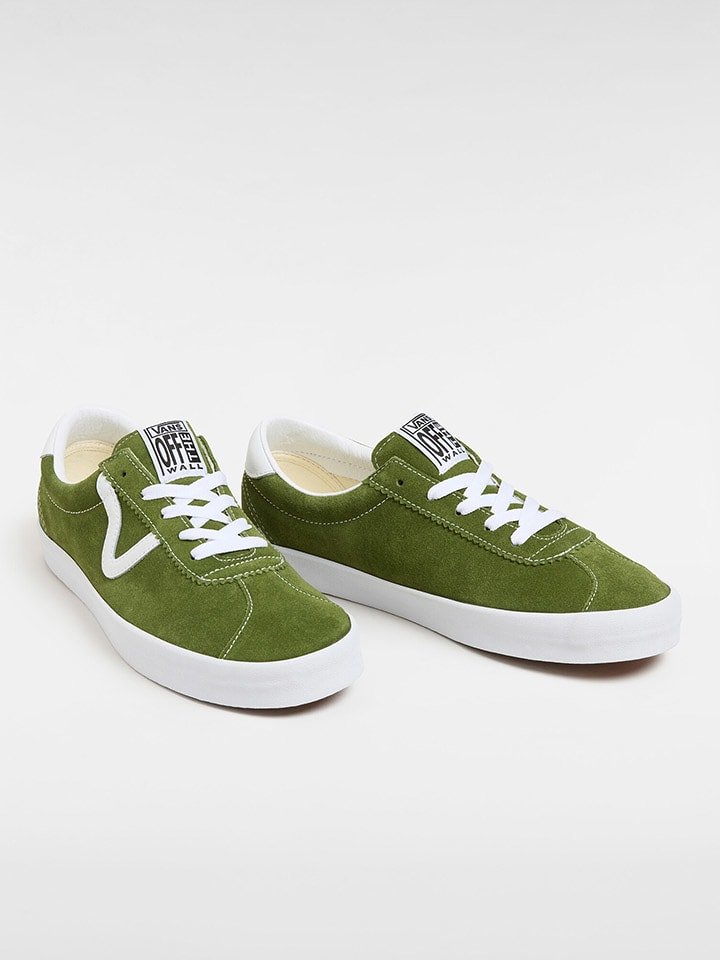 Vans Skórzane sneakersy "Sport Low" w kolorze zielonym rozmiar: 37