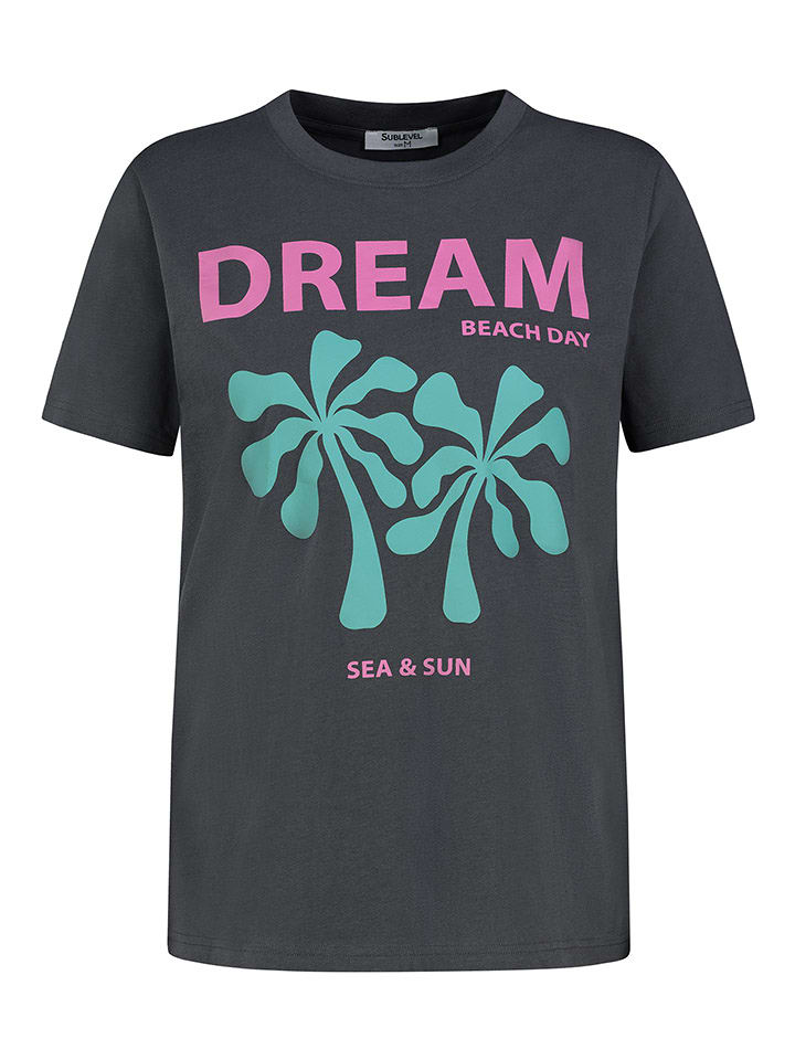 Sublevel Koszulka w kolorze antracytowym rozmiar: XS