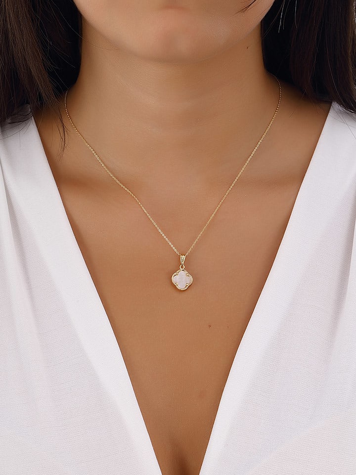 Nakkash Pozłacany naszyjnik z masą perłową rozmiar: onesize