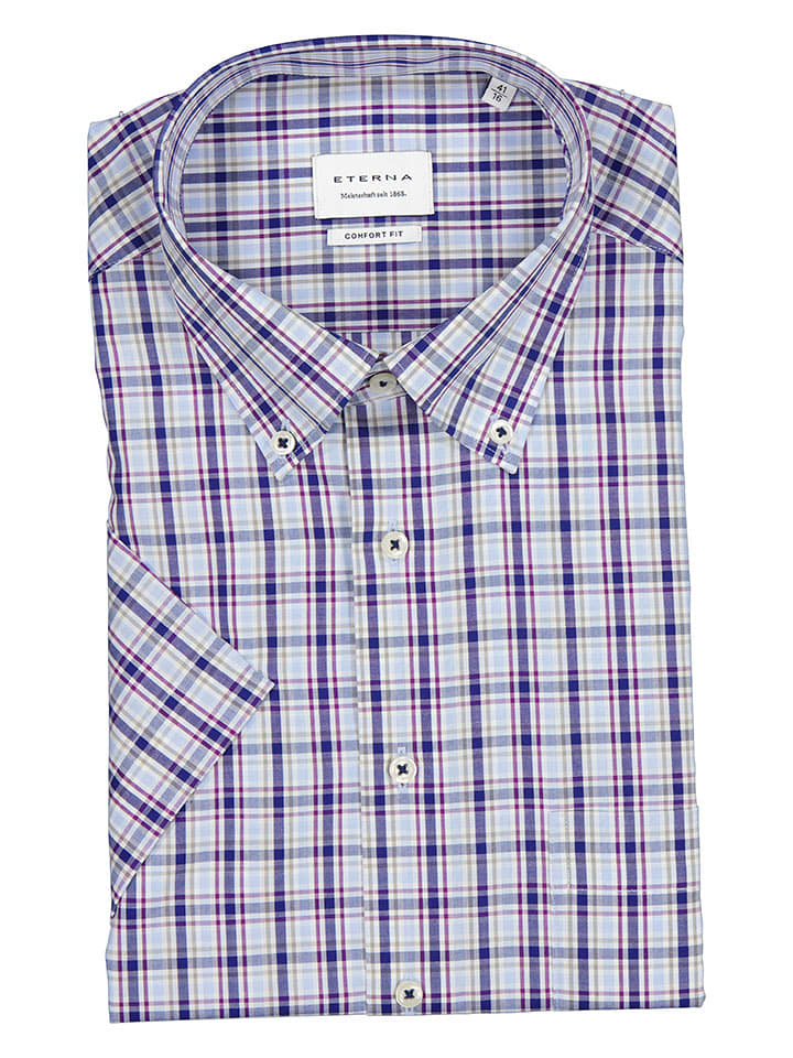 Eterna Koszula - Comfort fit - w kolorze niebiesko-błękitnym rozmiar: 40