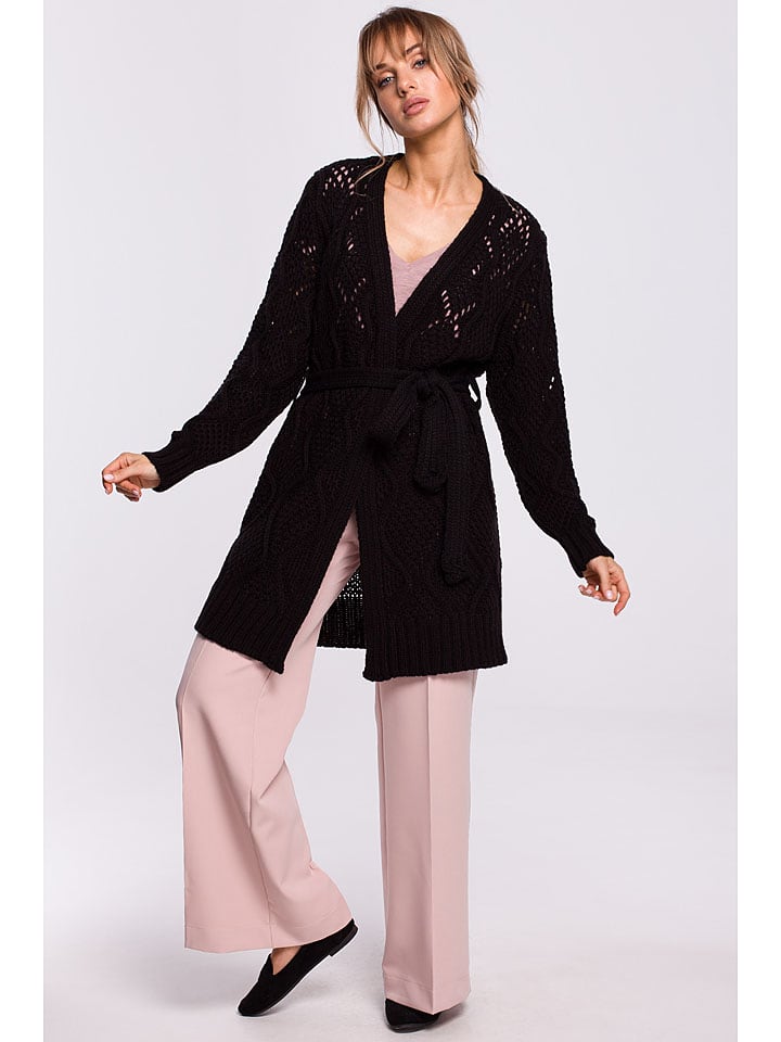 made of emotion Kardigan w kolorze czarnym rozmiar: S/M