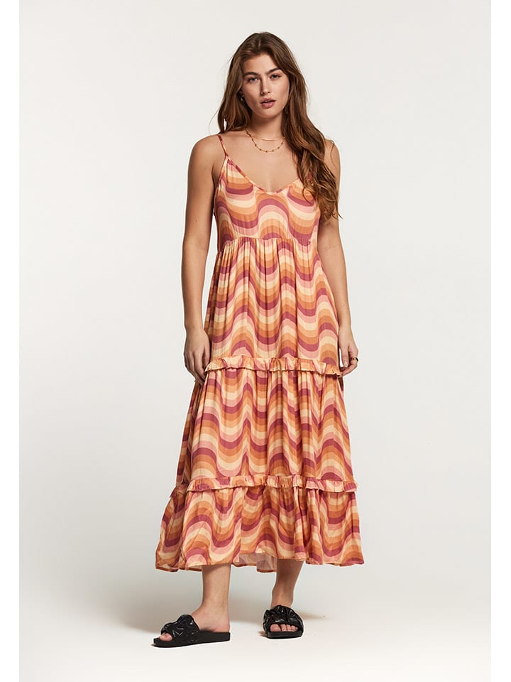 SHIWI Sukienka w kolorze pomarańczowo-jagodowym rozmiar: M