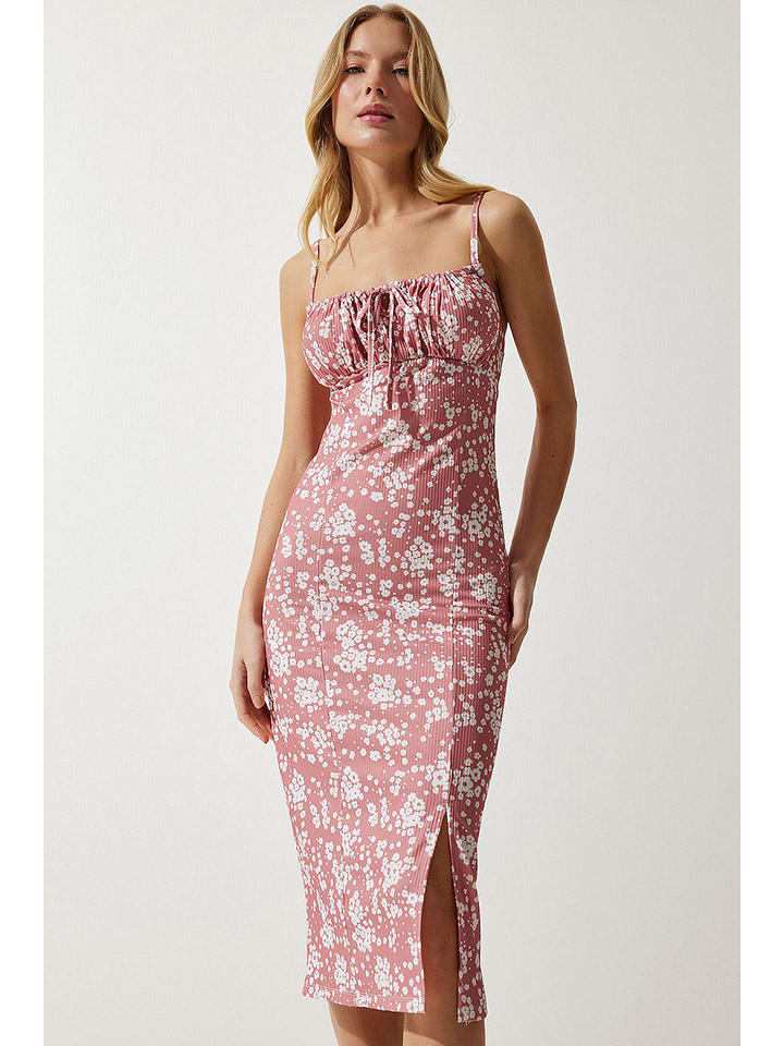 Happiness Istanbul Sukienka w kolorze jasnoróżowo-kremowym rozmiar: 38