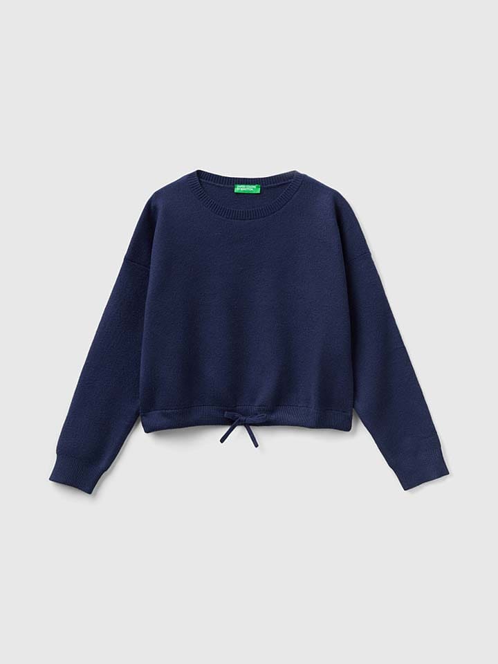 Benetton Sweter w kolorze granatowym rozmiar: 122