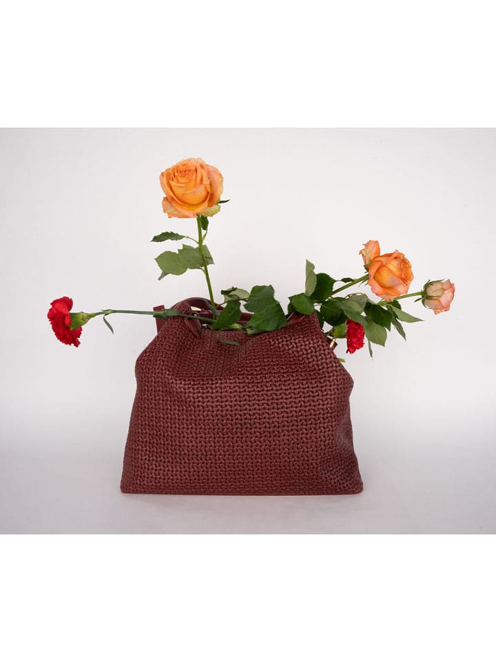 Victor & Hugo Paris Skórzana torebka "Reina" w kolorze bordowym - 33 x 31 x 16 cm rozmiar: onesize