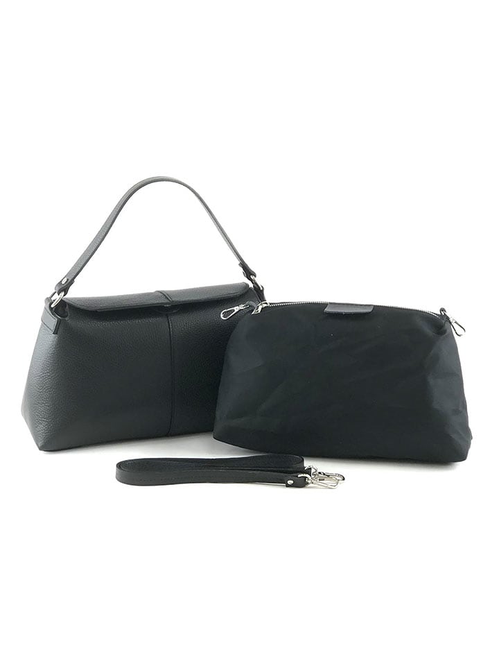 Marlon Skórzana torebka "Gabela" w kolorze czarnym - 35 x 17 x 12 cm rozmiar: onesize