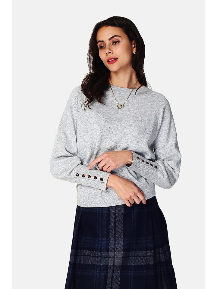 ASSUILI Sweter w kolorze szarym rozmiar: 34