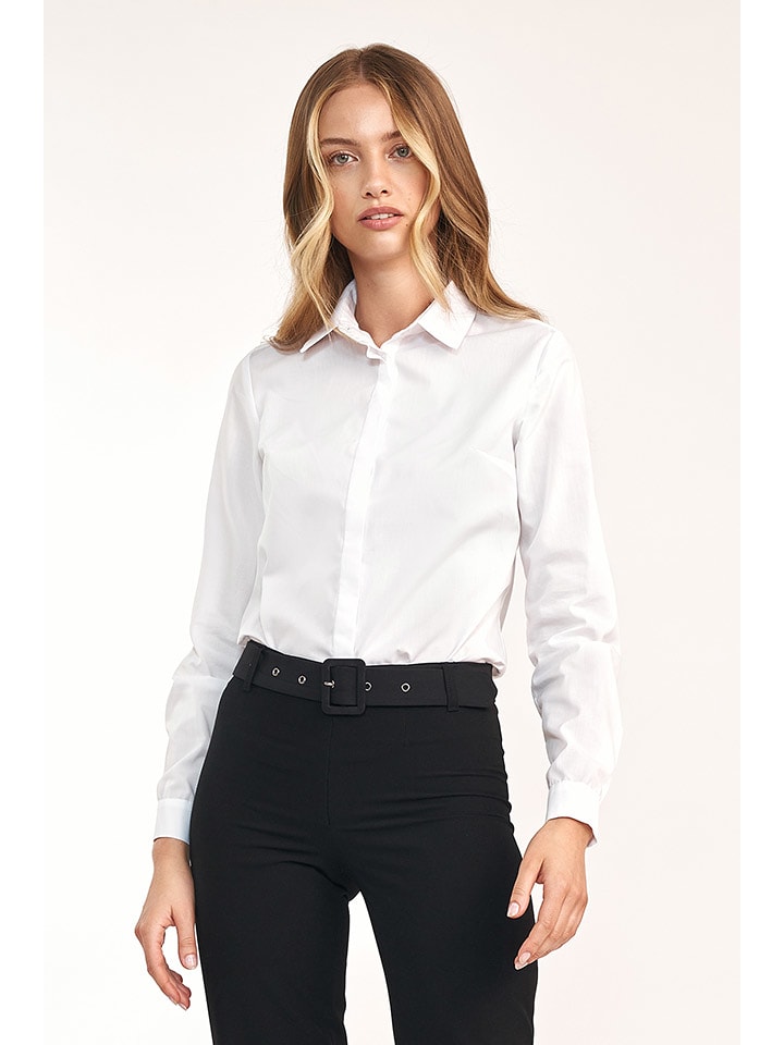 Nife Bluzka w kolorze białym rozmiar: 42