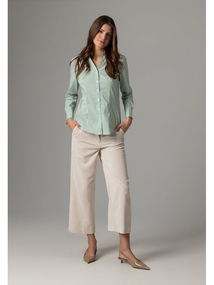 More & More Bluzka w kolorze zielono-białym rozmiar: 42