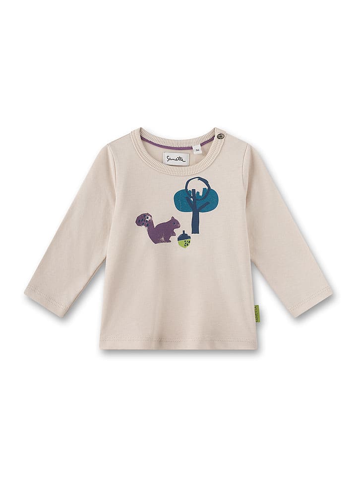 Sanetta Kidswear Koszulka w kolorze beżowym rozmiar: 80