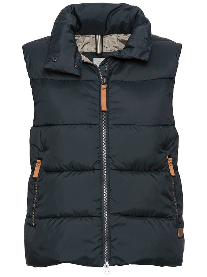 Camel Active Kamizelka pikowana w kolorze czarnym rozmiar: 40