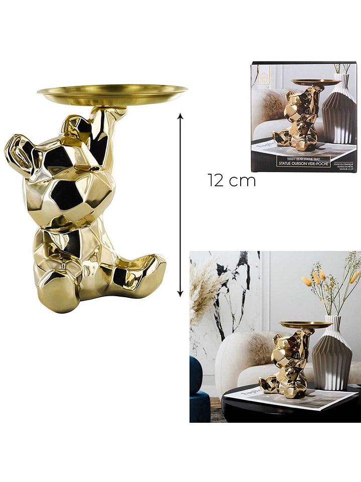 Rétro Chic Figurka dekoracyjna w kolorze złotym - wys. 12 cm rozmiar: onesize