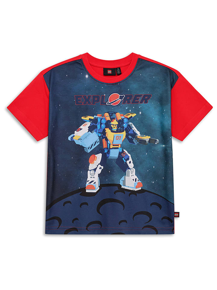 LEGO Koszulka w kolorze czerwono-granatowym rozmiar: 122