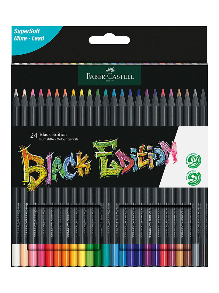 Faber-Castell Kredki (24 szt.) "Black Edition" rozmiar: onesize