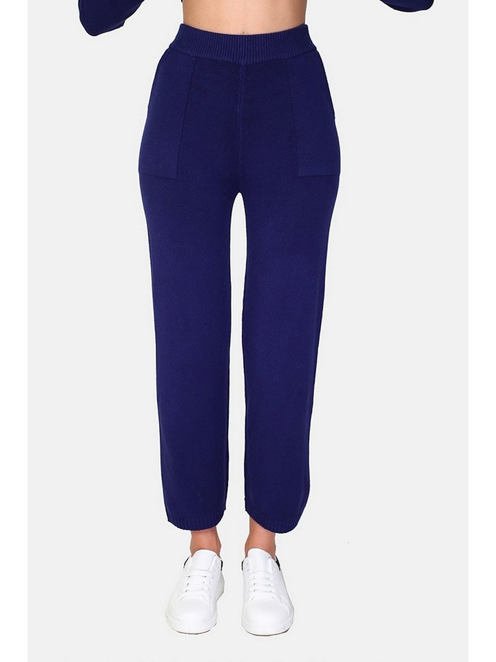 William de Faye Spodnie w kolorze granatowym rozmiar: 42