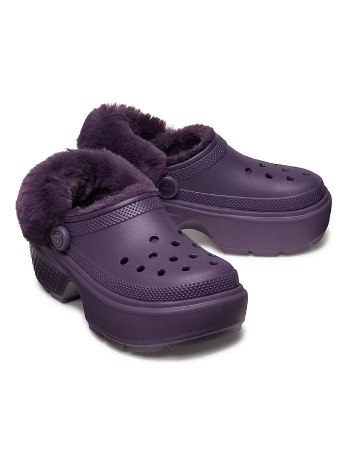 Crocs Chodaki "Stomp Lined" w kolorze fioletowym rozmiar: 37/38
