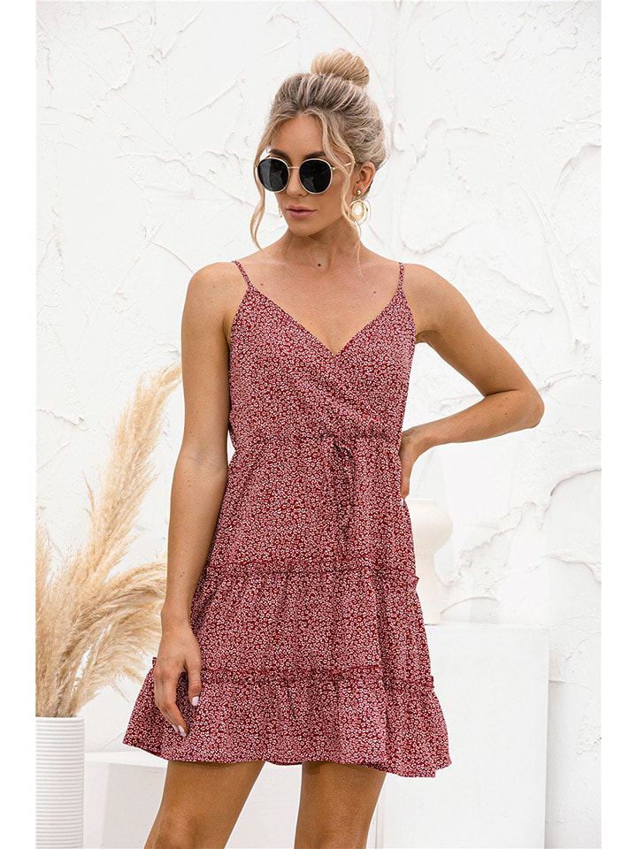 Ariel Tesoro Sukienka w kolorze bordowo-białym rozmiar: 34