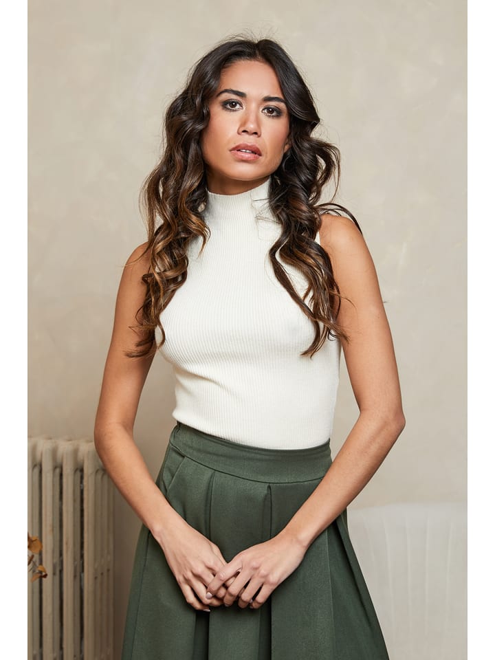 Joséfine Top dzianinowy "Jonfor" w kolorze zielonym rozmiar: L